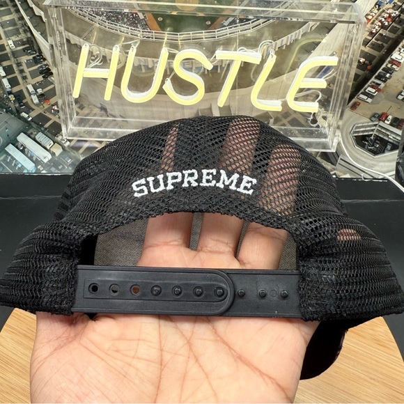 Supreme Leopard Mesh Back 5-Panel Black (SS20)